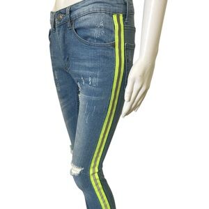 Neon Green Reflector Jeans